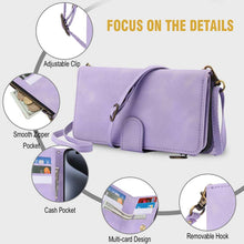 Lade das Bild in den Galerie-Viewer, Casekis Crossbody 9 Card Holder Phone Case Purple