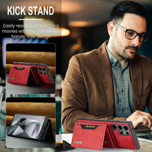 Load image into Gallery viewer, Casekis Magnetic Wallet Detachable Phone Case Red