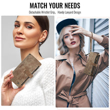 Load image into Gallery viewer, Casekis Leather Zipper Phone Case Brown