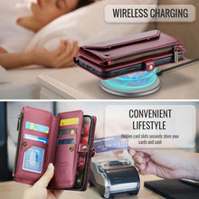 Lade das Bild in den Galerie-Viewer, Casekis Cardholer Zipper Wallet Crossbody Phone Case Red