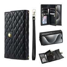 Lade das Bild in den Galerie-Viewer, Casekis 7-Slot Foldable Crossbody Wallet Phone Case Black
