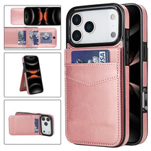 Lade das Bild in den Galerie-Viewer, Casekis Bracket Card Slot Phone Case Rose Gold
