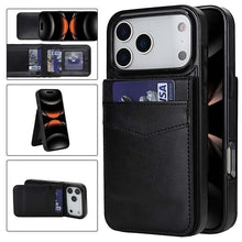 Load image into Gallery viewer, Casekis Bracket Card Slot Phone Case Black
