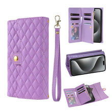 Lade das Bild in den Galerie-Viewer, Casekis 7-Slot Foldable Crossbody Wallet Phone Case Purple