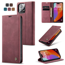 Load image into Gallery viewer, Casekis Retro Wallet Case For iPhone 15 Pro Max