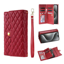 Lade das Bild in den Galerie-Viewer, Casekis 7-Slot Foldable Crossbody Wallet Phone Case Red