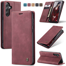Lade das Bild in den Galerie-Viewer, Casekis Retro Wallet Case for Galaxy A35 5G