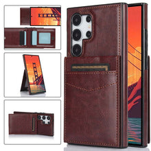 Load image into Gallery viewer, Casekis Bracket Card Slot Phone Case Brown