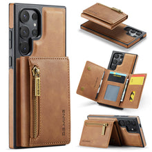 Lade das Bild in den Galerie-Viewer, Casekis RFID Magnetic Detachable Leather Wallet Phone Case Brown