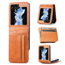 Lade das Bild in den Galerie-Viewer, Casekis Folding Multi-card Leather Case for Galaxy Z Flip 6 5G