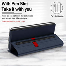 Load image into Gallery viewer, Casekis Leather Case With S Pen for Galaxy Z Fold 3 5G