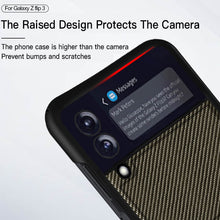 Lade das Bild in den Galerie-Viewer, Z Flip 3 5G Carbon Fiber Pattern Phone Case - Casekis