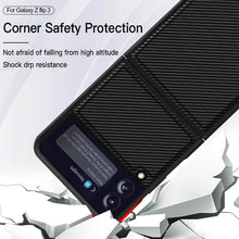 Lade das Bild in den Galerie-Viewer, Z Flip 3 5G Carbon Fiber Pattern Phone Case - Casekis