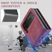 Load image into Gallery viewer, CASEKIS Retro Phone Case with Wrist Strap For Galaxy Z Flip 4 5G