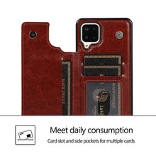 Load image into Gallery viewer, Casekis Cardholder Leather Wallet Phone Case For Galaxy A12