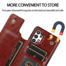 Lade das Bild in den Galerie-Viewer, Casekis Cardholder Leather Wallet Phone Case For Galaxy A32 5G
