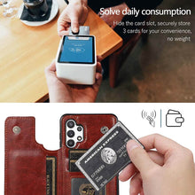 Lade das Bild in den Galerie-Viewer, Casekis Cardholder Leather Wallet Phone Case For Galaxy A32 5G