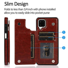 Load image into Gallery viewer, Casekis Cardholder Leather Wallet Phone Case For Galaxy A12