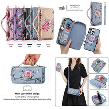 Lade das Bild in den Galerie-Viewer, Casekis Multifunction Tote Crossbody Phone Bag Blue