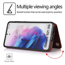 Lade das Bild in den Galerie-Viewer, Casekis Cardholder Leather Wallet Phone Case For Galaxy S21 5G