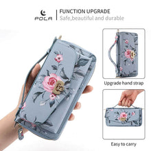 Lade das Bild in den Galerie-Viewer, Casekis Multifunction Tote Crossbody Phone Bag Blue