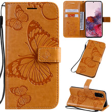 Lade das Bild in den Galerie-Viewer, 2021 Upgraded 3D Embossed Butterfly Wallet Phone Case For Samsung S20 FE 4G/5G - Casekis