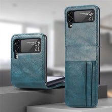 Lade das Bild in den Galerie-Viewer, Casekis Folding Multi-card Leather Case for Galaxy Z Flip 3 5G