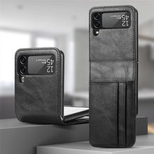 Lade das Bild in den Galerie-Viewer, Casekis Folding Multi-card Leather Case for Galaxy Z Flip 3 5G