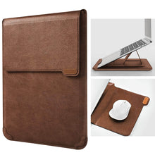 Lade das Bild in den Galerie-Viewer, Casekis Leather Laptop Bag with Mouse Pad Adjustable Stand for Laptop 15 inch/16 inch