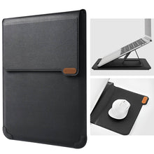 Lade das Bild in den Galerie-Viewer, Casekis Leather Laptop Bag with Mouse Pad Adjustable Stand for Laptop 15 inch/16 inch