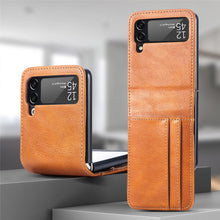 Lade das Bild in den Galerie-Viewer, Casekis Folding Multi-card Leather Case for Galaxy Z Flip 3 5G