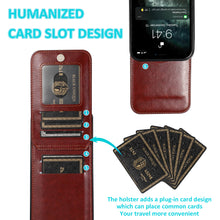 Load image into Gallery viewer, Casekis Bracket Card Slot Phone Case Brown