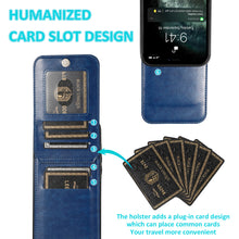 Load image into Gallery viewer, Casekis Bracket Card Slot Phone Case Blue