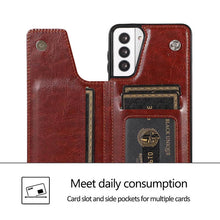 Lade das Bild in den Galerie-Viewer, Casekis Cardholder Leather Wallet Phone Case For Galaxy S21 5G