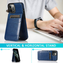 Load image into Gallery viewer, Casekis Bracket Card Slot Phone Case Blue