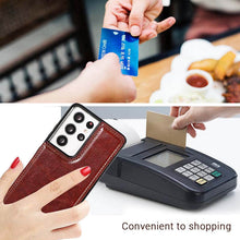 Lade das Bild in den Galerie-Viewer, Casekis Cardholder Leather Wallet Phone Case For Galaxy
