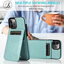 Lade das Bild in den Galerie-Viewer, Casekis Bracket Card Slot Phone Case Green
