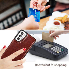 Lade das Bild in den Galerie-Viewer, Casekis Cardholder Leather Wallet Phone Case For Galaxy S21 5G