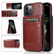 Load image into Gallery viewer, Casekis Bracket Card Slot Phone Case Brown