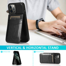 Load image into Gallery viewer, Casekis Bracket Card Slot Phone Case Black