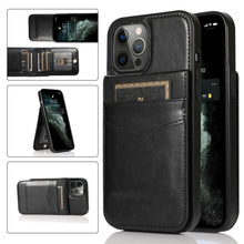 Load image into Gallery viewer, Casekis Bracket Card Slot Phone Case Black