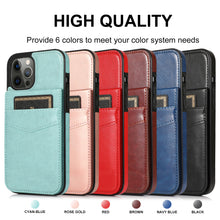 Load image into Gallery viewer, Casekis Bracket Card Slot Phone Case Brown