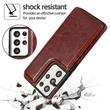 Lade das Bild in den Galerie-Viewer, Casekis Cardholder Leather Wallet Phone Case For Galaxy