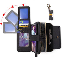 Lade das Bild in den Galerie-Viewer, Casekis Zipper Wallet Detachable Phone Case Black