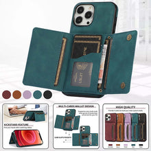 Load image into Gallery viewer, Casekis Wallet Case Tri-fold Cardholder Phone Case Blue