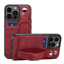 Load image into Gallery viewer, Casekis Wristband Stand Phone Case Red