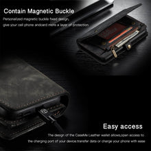 Lade das Bild in den Galerie-Viewer, Casekis Zipper Wallet PU Leather Case Black