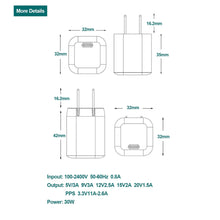 Lade das Bild in den Galerie-Viewer, Casekis 30W GaN Fast Chargers For Samsung/iPhone/Google
