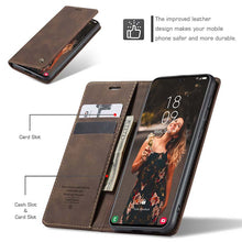Load image into Gallery viewer, Casekis Retro Wallet Case For Galaxy S22 5G