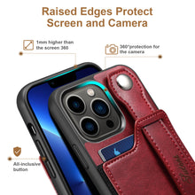 Load image into Gallery viewer, Casekis Wristband Stand Phone Case Red